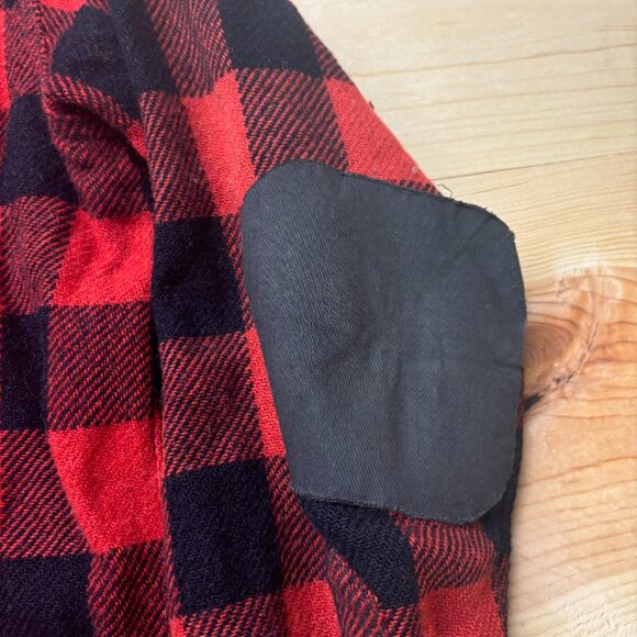 Vintage Pilgrim Shirt Mens Medium Red Black Wool Flannel Check Button Up 70s - Picture 4 of 13